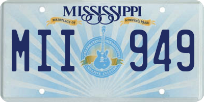 MS license plate MII949