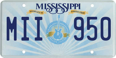 MS license plate MII950