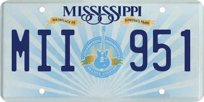 MS license plate MII951