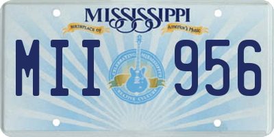 MS license plate MII956
