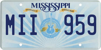 MS license plate MII959
