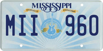 MS license plate MII960