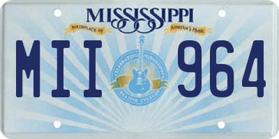 MS license plate MII964