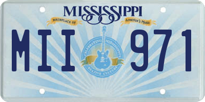 MS license plate MII971
