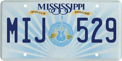 MS license plate MIJ529