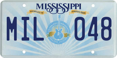 MS license plate MIL048
