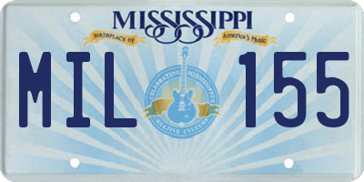 MS license plate MIL155