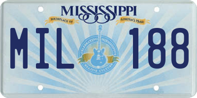 MS license plate MIL188