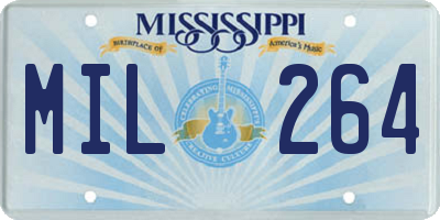 MS license plate MIL264