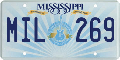 MS license plate MIL269
