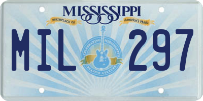 MS license plate MIL297