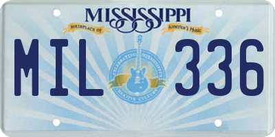 MS license plate MIL336