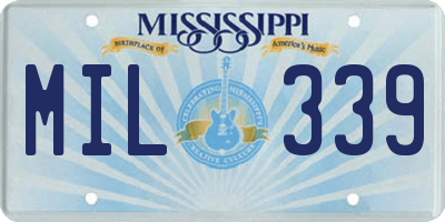 MS license plate MIL339