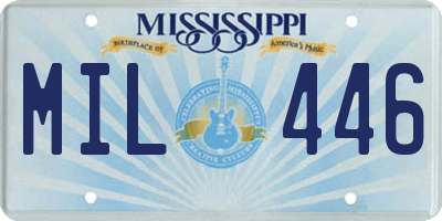 MS license plate MIL446