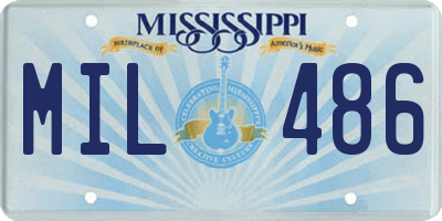 MS license plate MIL486