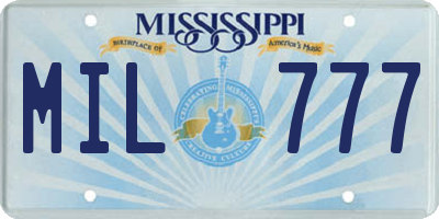 MS license plate MIL777