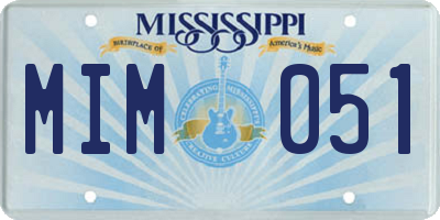 MS license plate MIM051