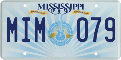 MS license plate MIM079