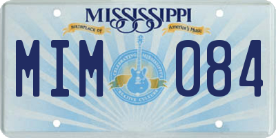 MS license plate MIM084