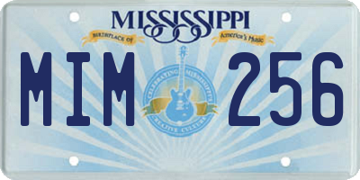 MS license plate MIM256