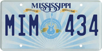 MS license plate MIM434
