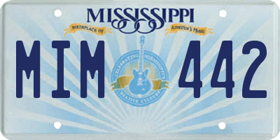 MS license plate MIM442