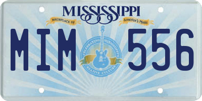 MS license plate MIM556