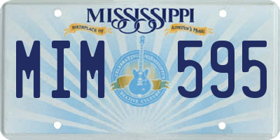 MS license plate MIM595