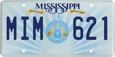 MS license plate MIM621