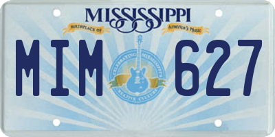 MS license plate MIM627