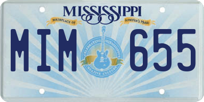 MS license plate MIM655