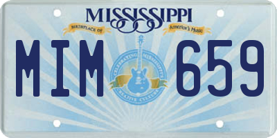 MS license plate MIM659