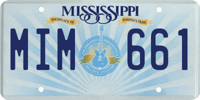 MS license plate MIM661