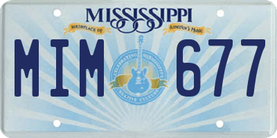 MS license plate MIM677