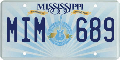 MS license plate MIM689