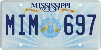 MS license plate MIM697