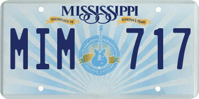 MS license plate MIM717