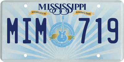 MS license plate MIM719