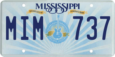 MS license plate MIM737