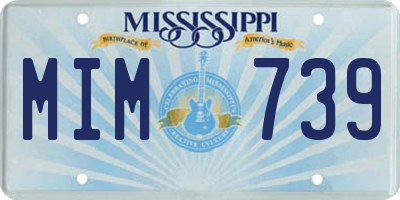 MS license plate MIM739