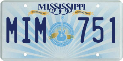 MS license plate MIM751