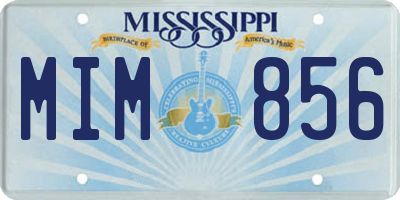 MS license plate MIM856
