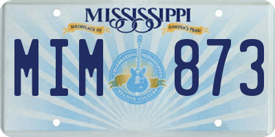 MS license plate MIM873