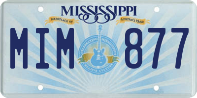 MS license plate MIM877