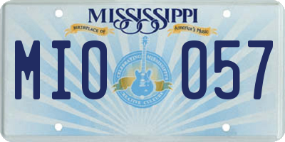 MS license plate MIO057