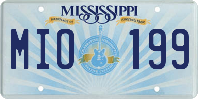 MS license plate MIO199