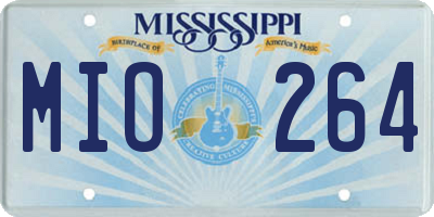 MS license plate MIO264