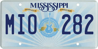 MS license plate MIO282