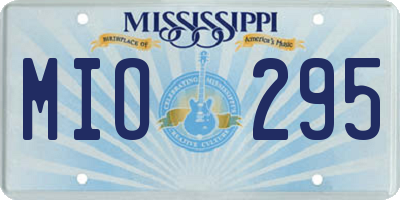 MS license plate MIO295