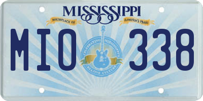 MS license plate MIO338
